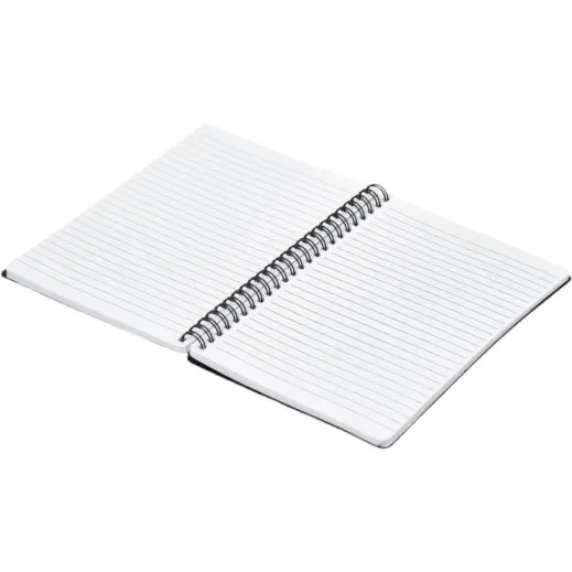Altitude Noodle A5 Spiral Notebook Black Open